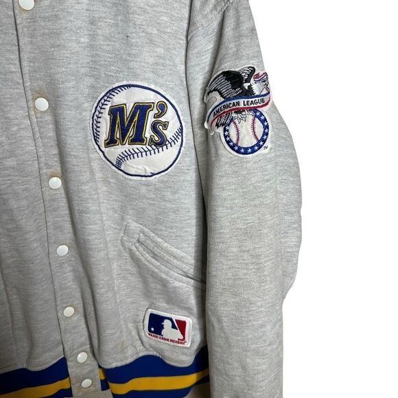 Vintage 90s Mariners Varsity Sweatshirt Medium - Picture 2 of 5